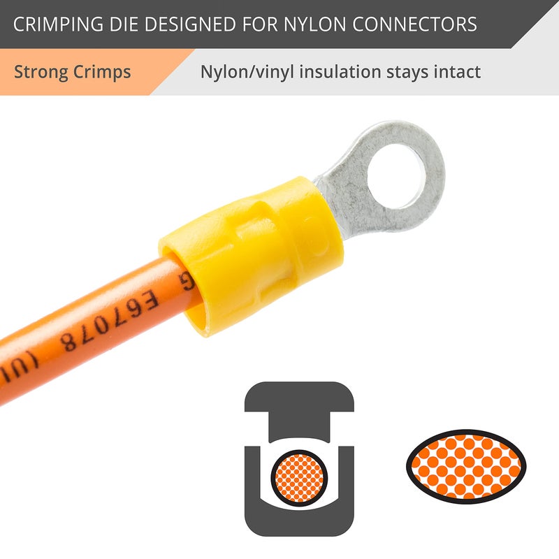 Wirefy Crimping Die for Insulated Nylon Connectors - 22-10 AWG - Image 3